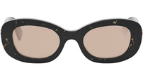 B.zero1 Black Oval Sunglasses