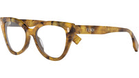 Fendi Bold Brown Oval Eyeglasses