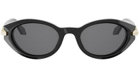 Serpenti Viper Black Oval Sunglasses