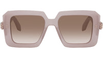 Serpenti Havana Geometric Sunglasses