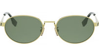 Fendi Sky Gold Oval Sunglasses