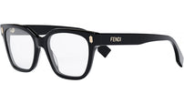 Fendi Bold Black Square Eyeglasses