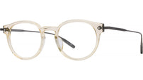 Eugene Brown Round Eyeglasses