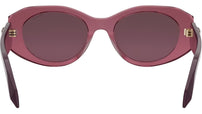 Serpenti Forever Purple Oval Sunglasses