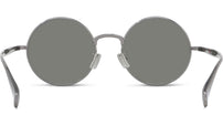 Boke Flower Silver Round Sunglasses