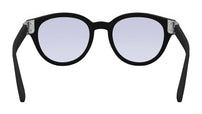 Aluminium Black Pantos Eyeglasses