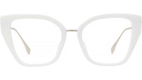 Baguette White Butterfly Eyeglasses