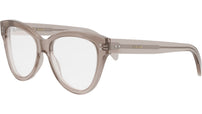 Thin Brown Geometric Eyeglasses