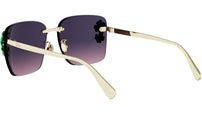 Dior Clover S2U Gold Square Sunglasses