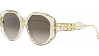 Fendigraphy Yellow Oval Sunglasses