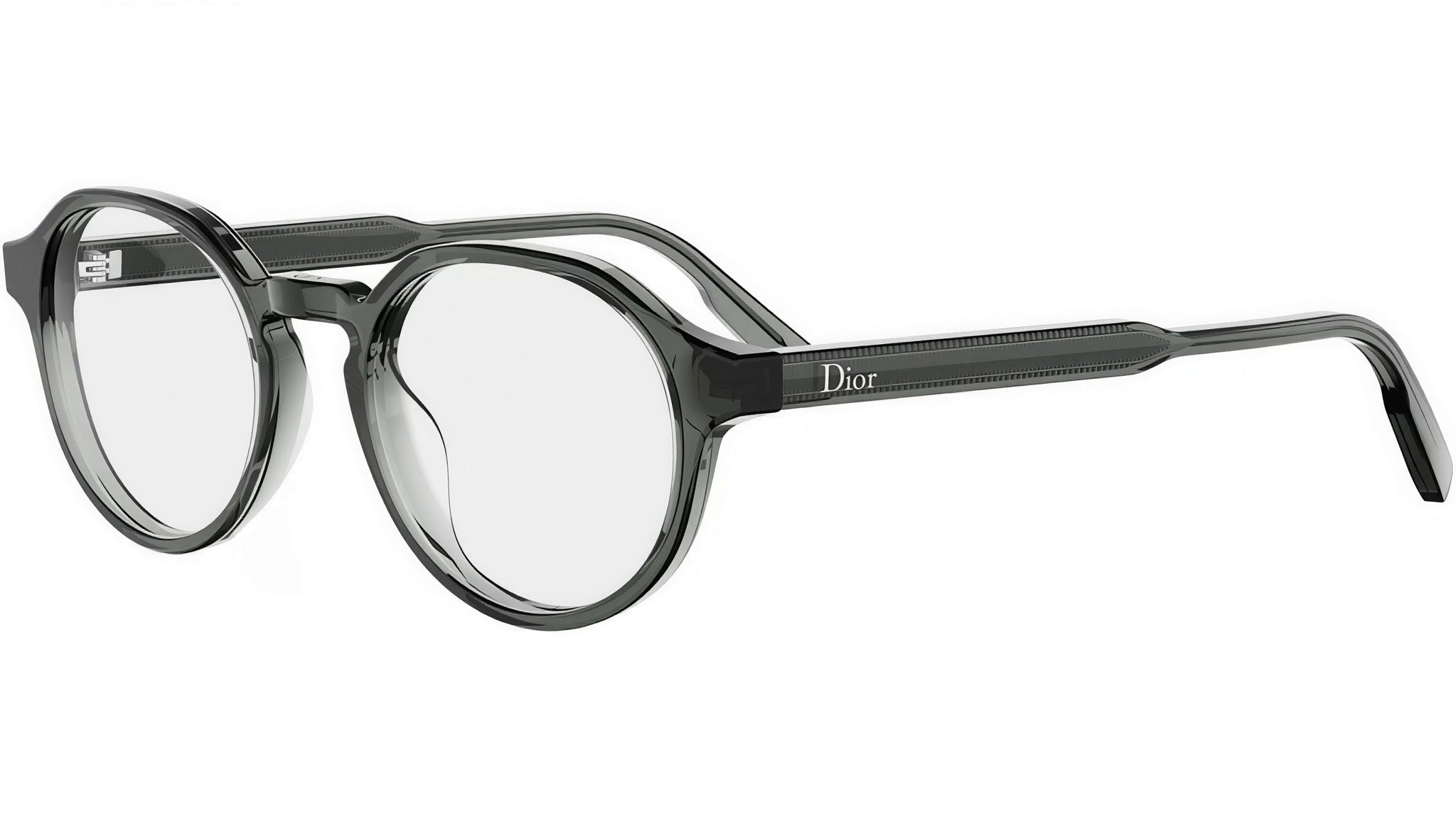 DiorRibbonO R1I Grey Round Eyeglasses