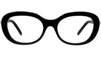 Pearl Black Oval Eyeglasses
