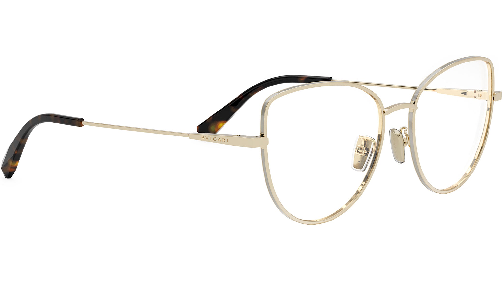 B.zero1 Yellow Geometric Eyeglasses