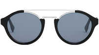 Fendi Diagonal FE40058U 01V Black Round Sunglasses
