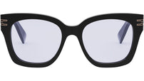 B.zero1 Black Geometric Eyeglasses