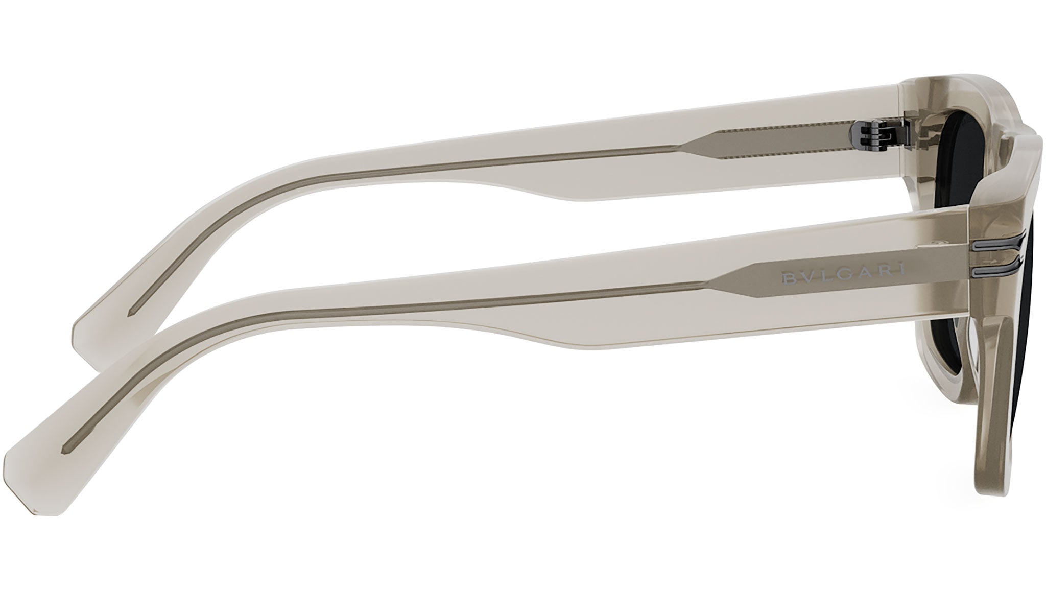 B.zero1 Brown Geometric Sunglasses