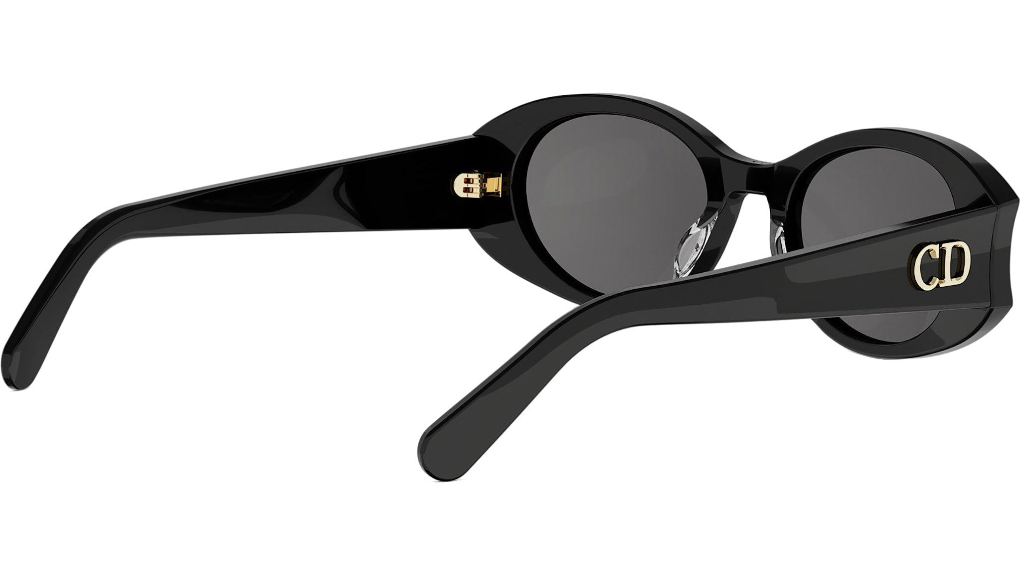 DiorGlow B3I Black Oval Sunglasses