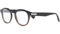 Fendi Essential Brown Round Eyeglasses