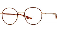 Caster Gold Round Eyeglasses