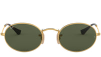 Oval Flat Lenses RB3547N 001 Gold Green