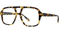Slim Tortoise Pilot Eyeglasses