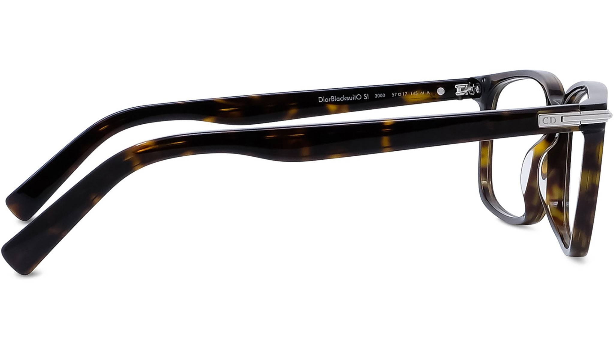 DiorBlackSuitO SI Havana Rectangular Eyeglasses