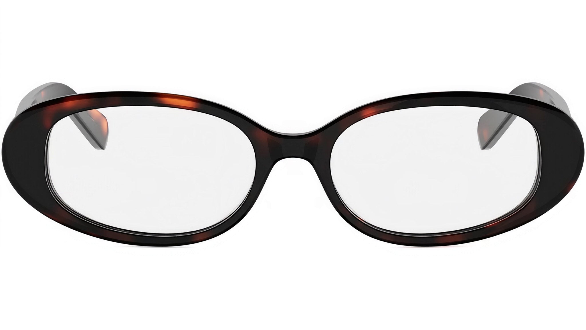 Triomphe Mini Havana Oval Sunglasses