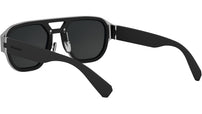 Aluminium Black Pilot Sunglasses