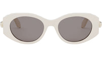 Serpenti Forever White Oval Sunglasses