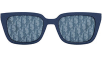 Dior B27 S2I Shiny Blue Geometric Sunglasses