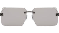 Fendi Sky Silver Rectangular Sunglasses