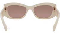 Bvlgari Roma White Geometric Sunglasses
