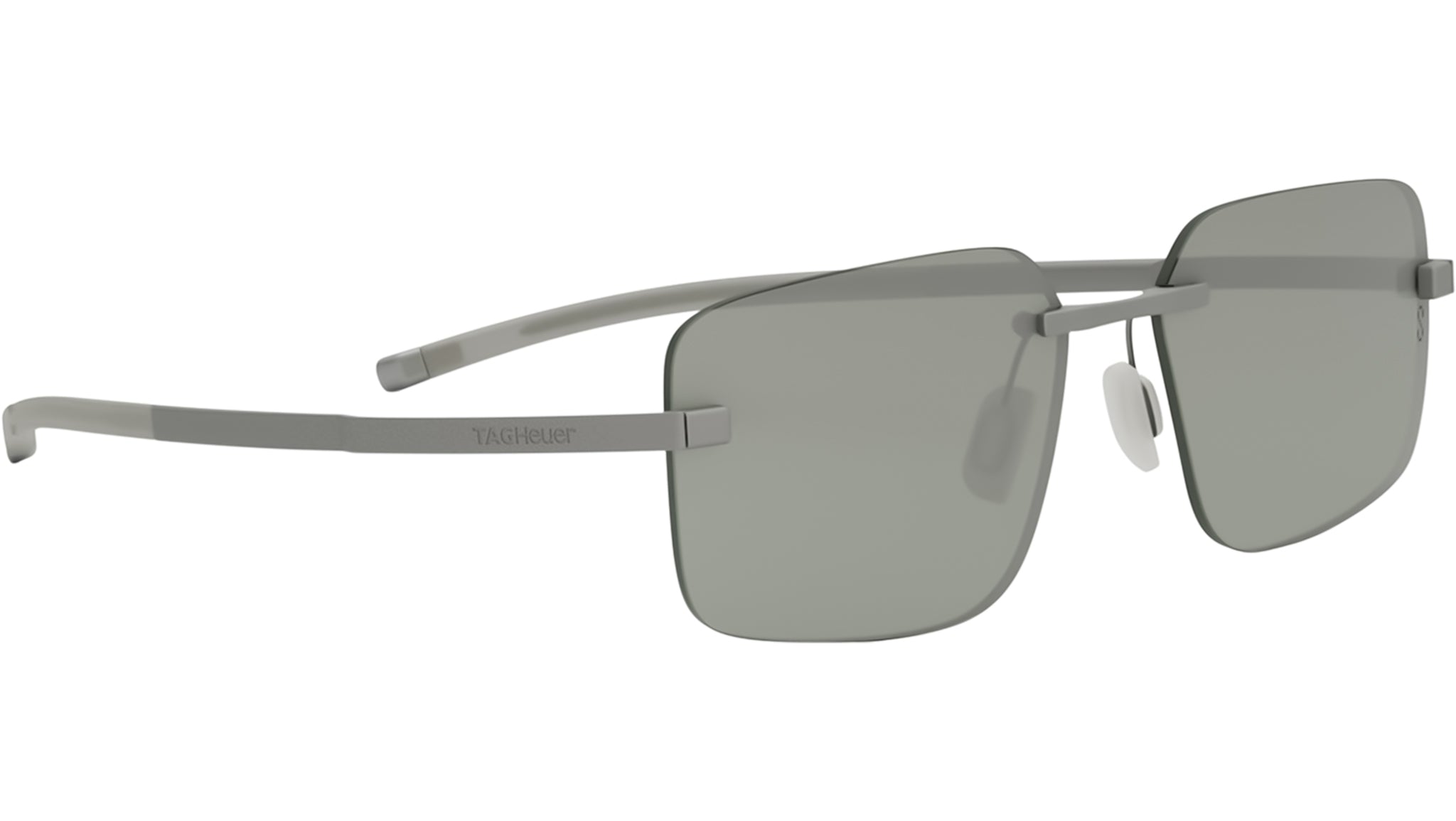 Flex Silver Geometric Sunglasses