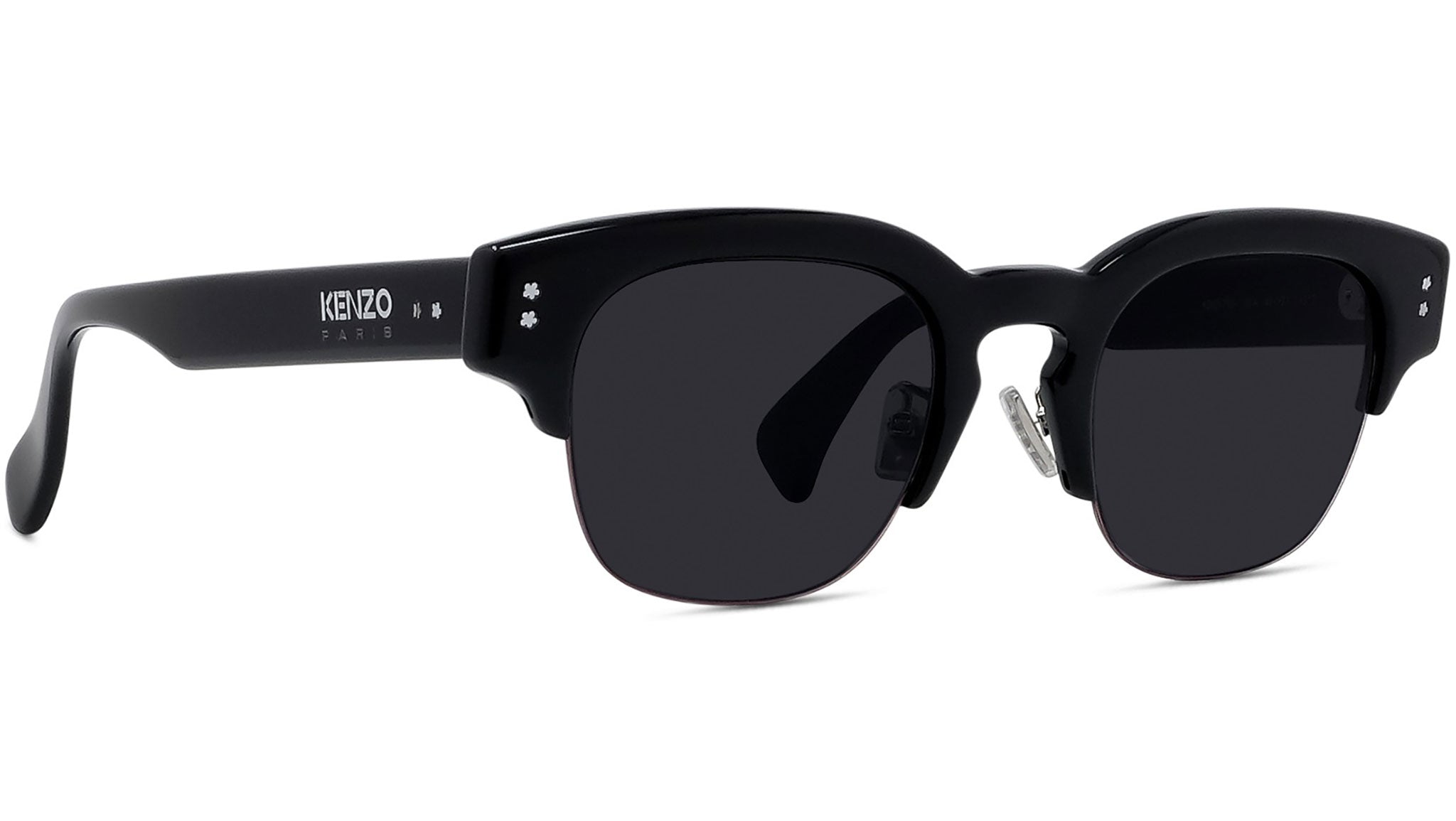 Boke Flower Black Geometric Sunglasses