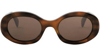 Triomphe Brown Oval Sunglasses