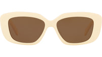 Triomphe Ivory Rectangular Sunglasses