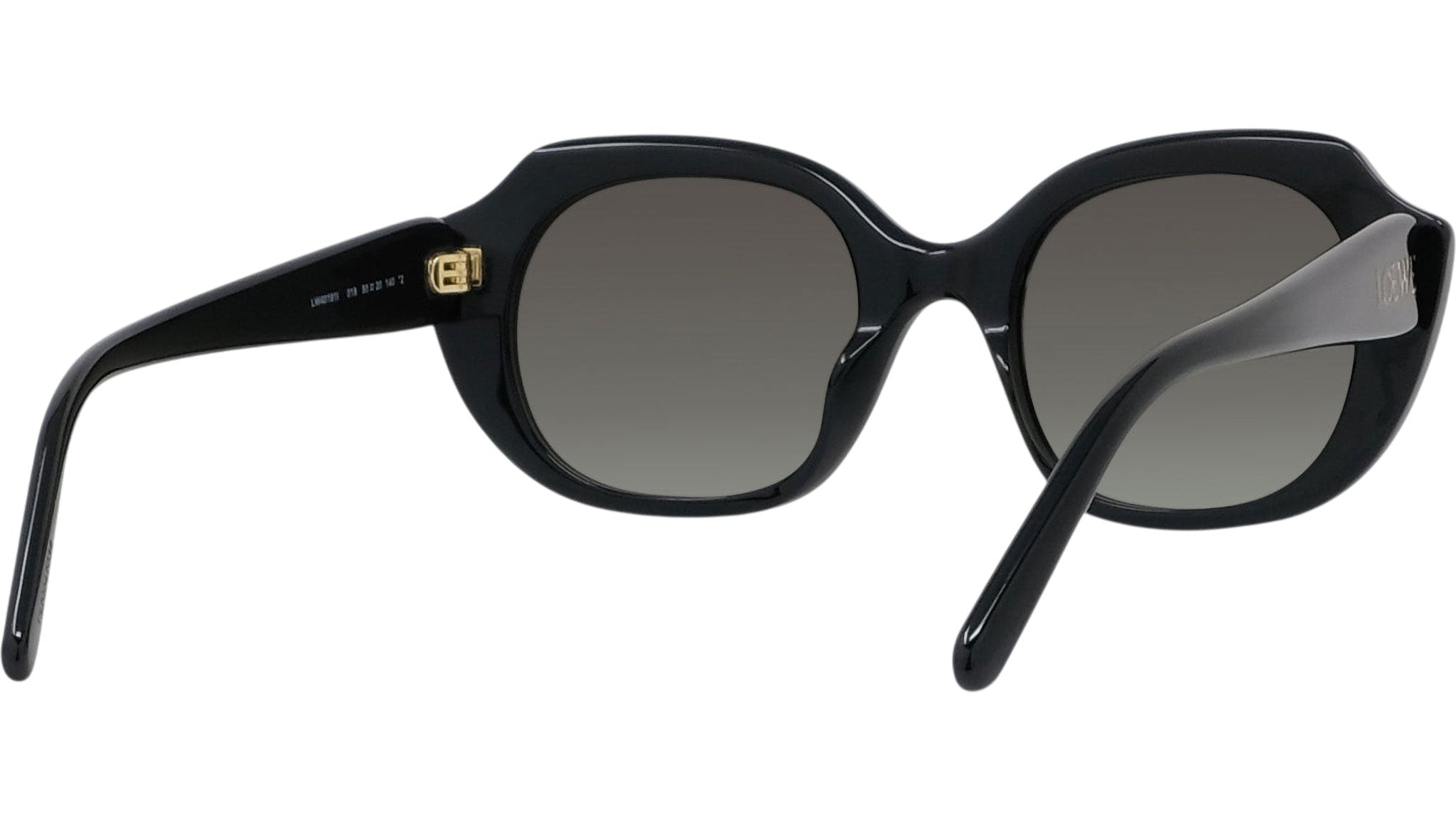 Slim Black Geometric Sunglasses
