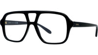 Slim Black Pilot Eyeglasses