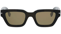 Fendi Selleria Brown Rectangular Sunglasses