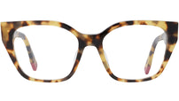 Fendi Way Havana Rectangular Eyeglasses