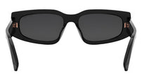 B.zero1 Black Rectangular Sunglasses