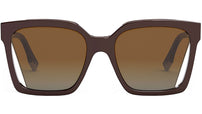 Fendi Way Bordeaux Square Sunglasses