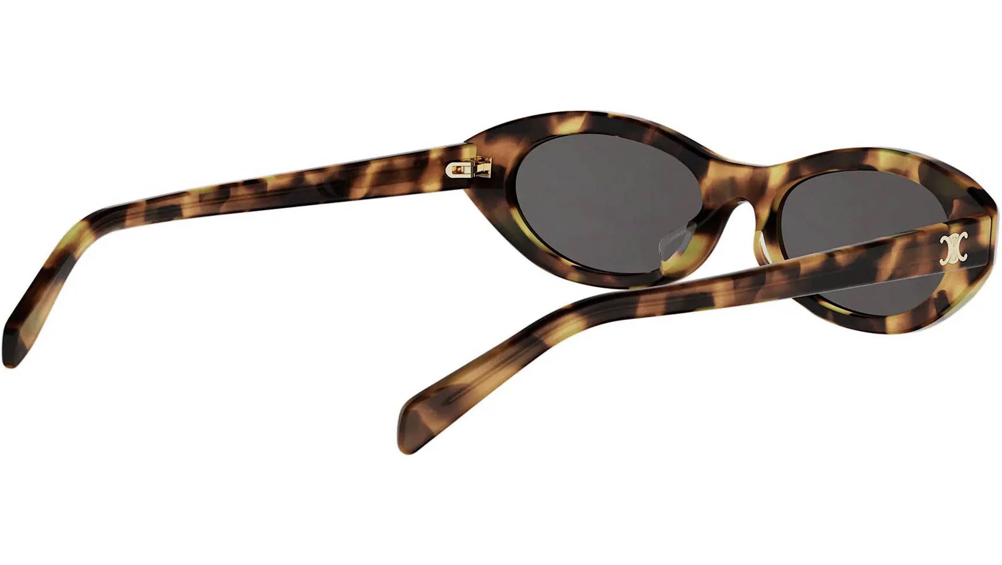 Triomphe Mini Havana Oval Sunglasses