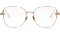 CDiorO S3F Rose Gold Geometric Eyeglasses