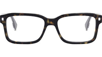 Fendi Havana Rectangular Eyeglasses