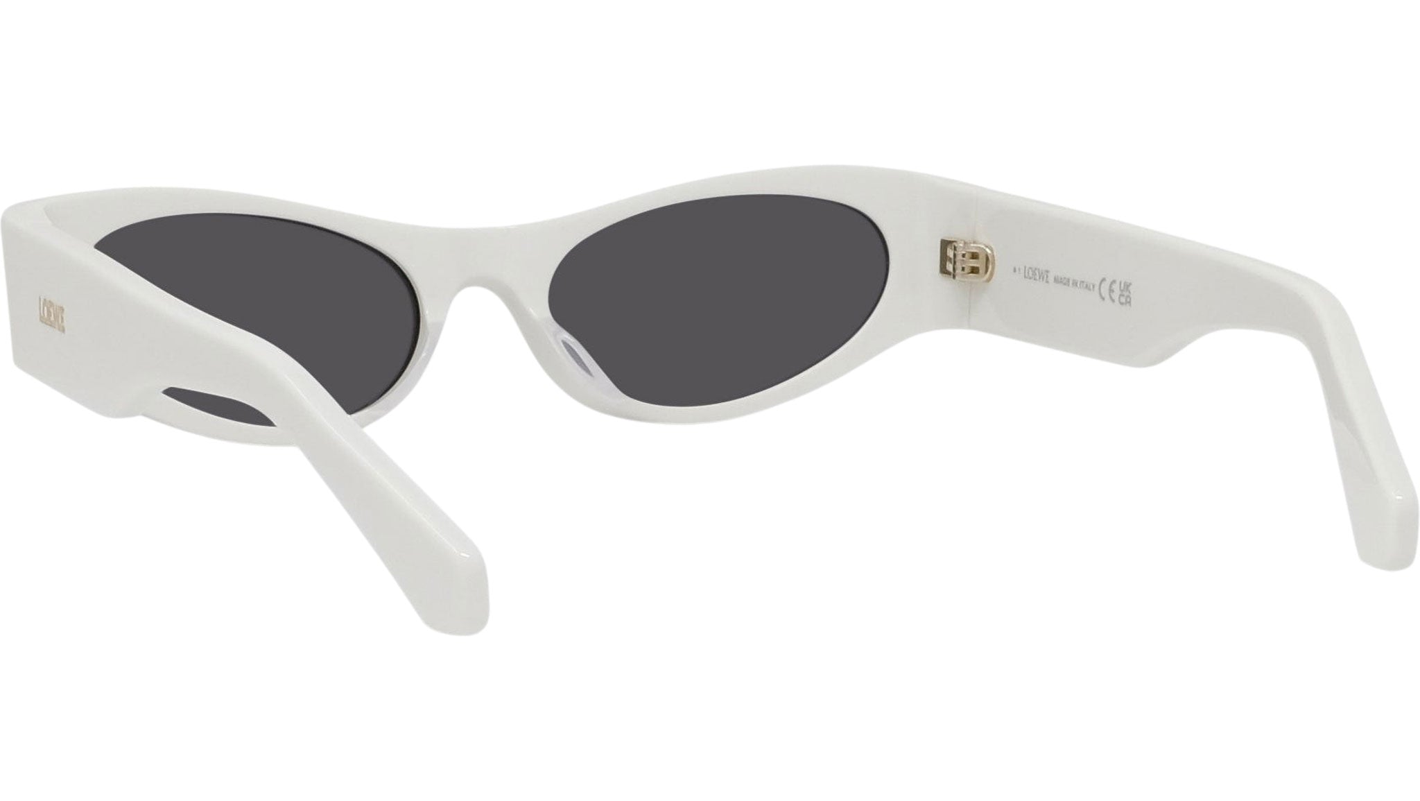Signature White Geometric Sunglasses