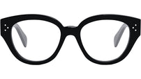 CELINE 3 Dots Black Round Eyeglasses