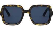 DiorMidnight S4I Shiny Havana Butterfly Sunglasses