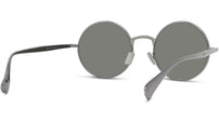 Boke Flower Silver Round Sunglasses
