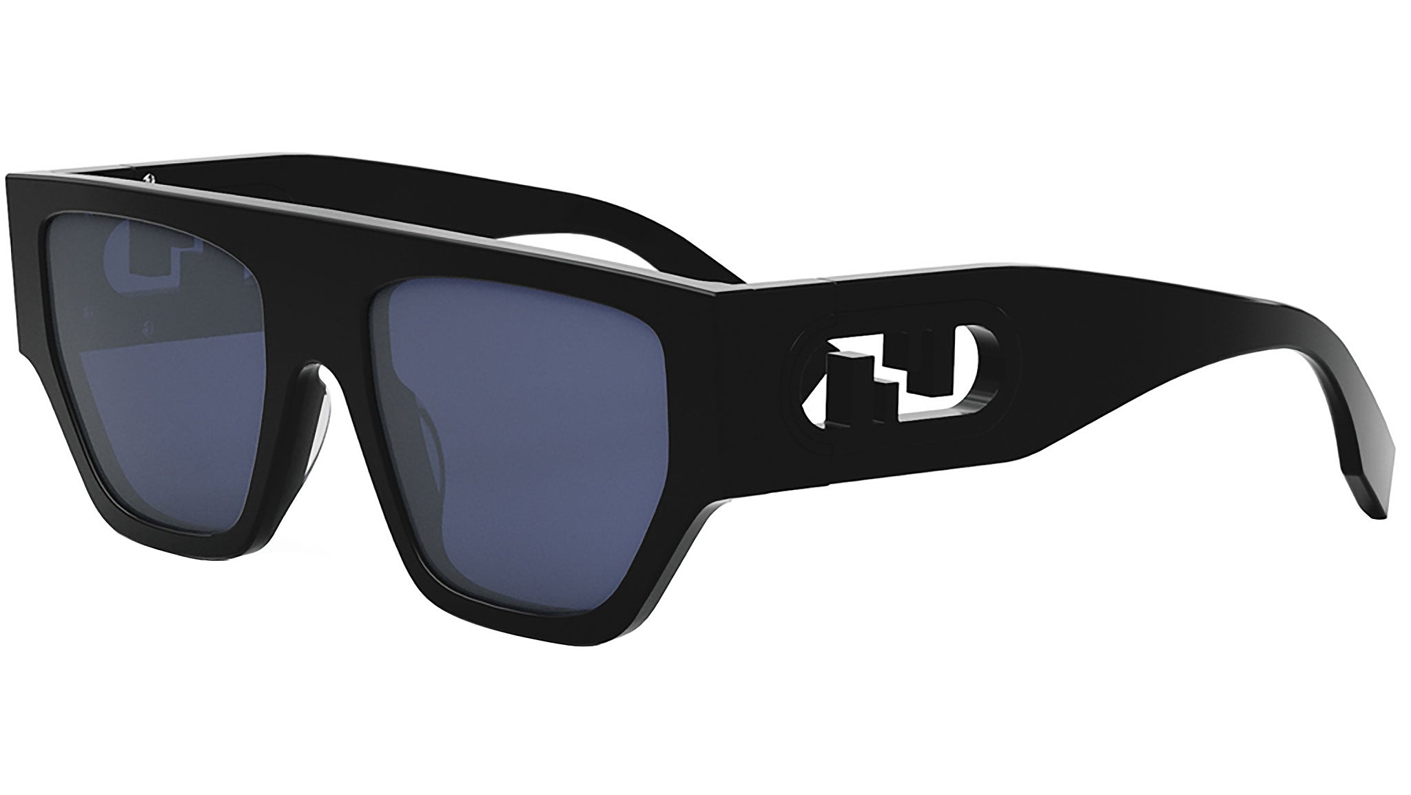 O&#39;Lock Black Geometric Sunglasses